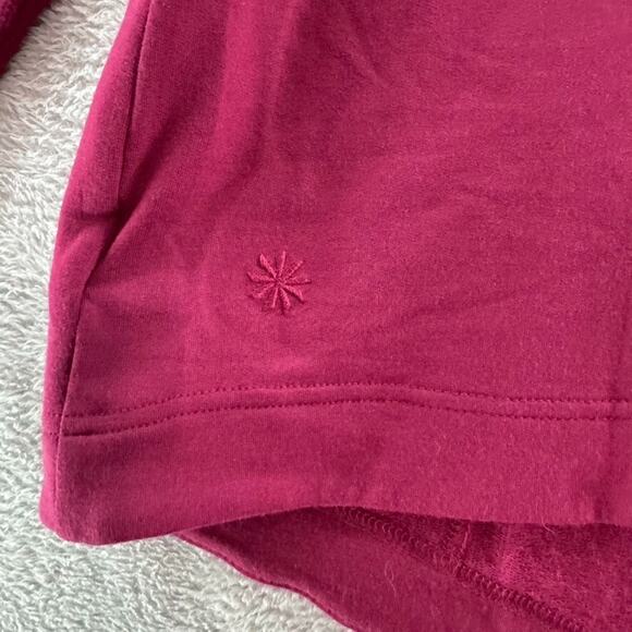 Athleta Cardigan Women M Burgundy Pranayama Restore Wrap Open Front Ultra Soft - Picture 11 of 16